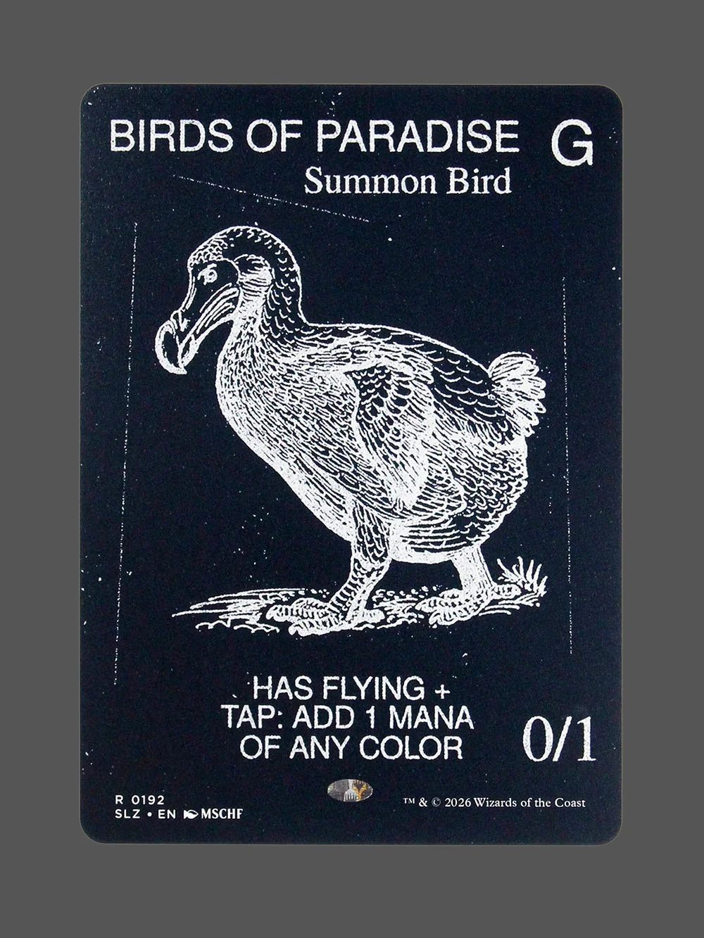 birds-of-paradise-192.webp Birds of Paradise Holo MTG proxy card from The Zeta Set #192