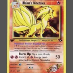 Blaine Regular Pokemon proxy card from Gym Challenge #17