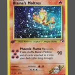 Blaine’s Moltres Regular Pokemon proxy card from Gym Heroes #1