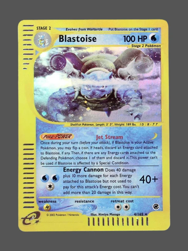 Blastoise Foil Pokemon proxy card from Expedition #4