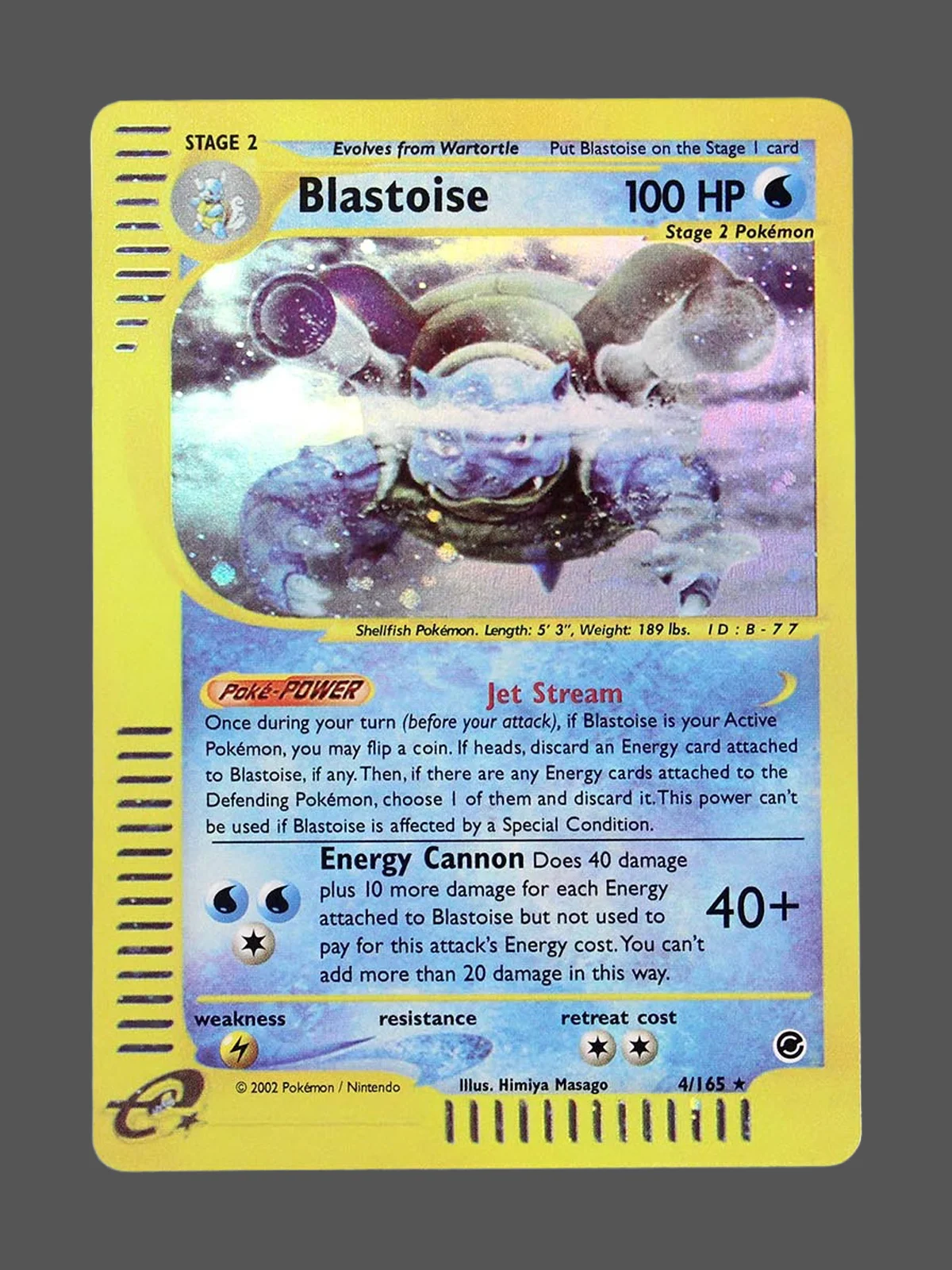 blastoise-4-ex-en-foil.webp Blastoise Foil Pokemon proxy card from Expedition #4
