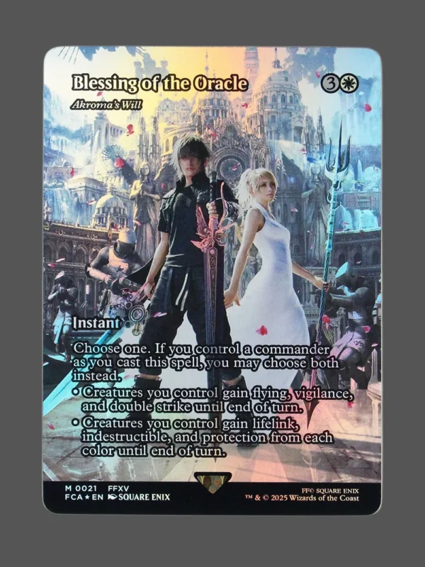 Blessing of the Oracle Foil MTG proxy card from Final Fantasy: Through the Ages #21