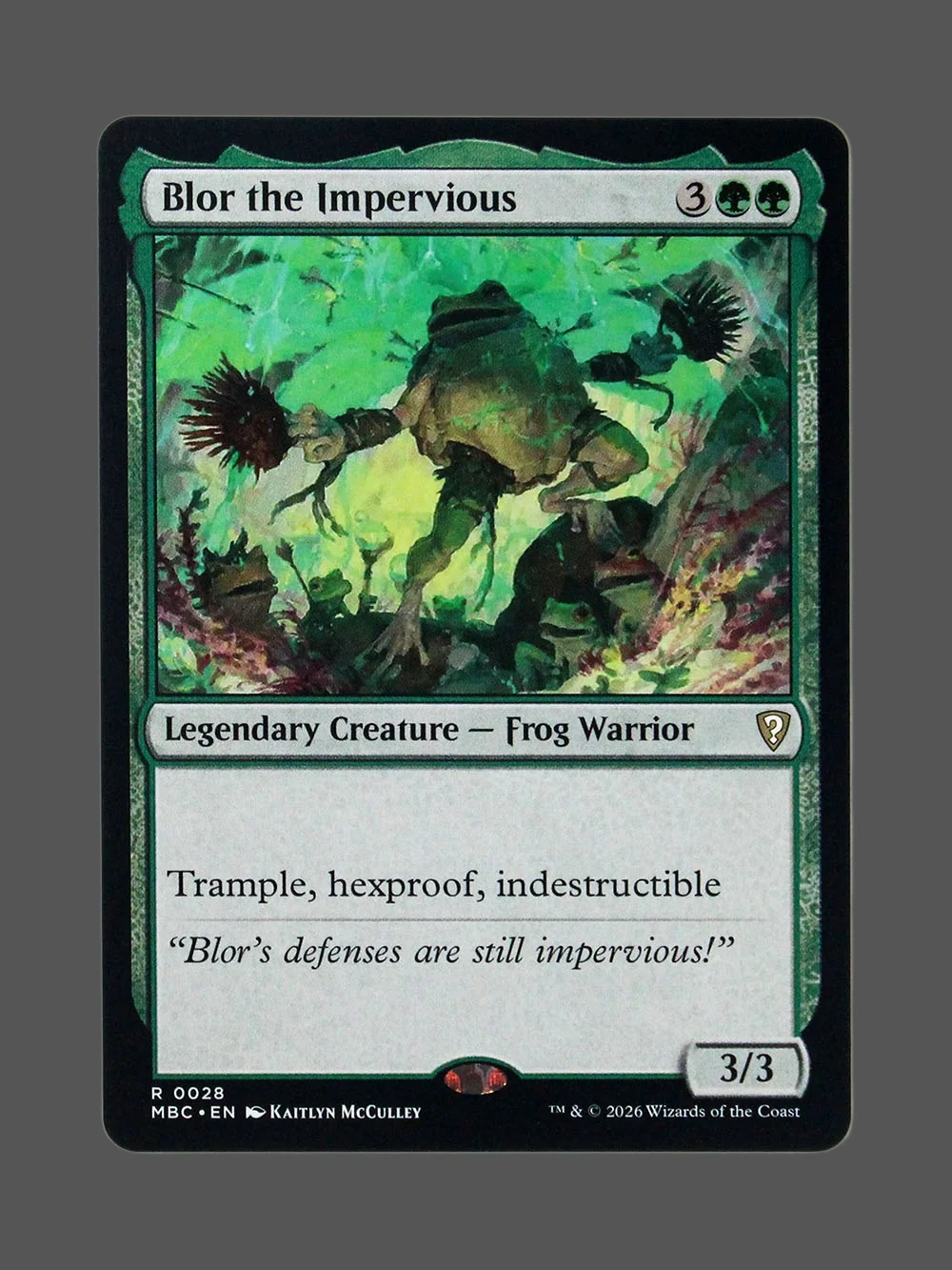 blor-the-impervious-028-foil.webp Blor the Impervious Foil MTG proxy card from Mystery Booster Commander Edition #28