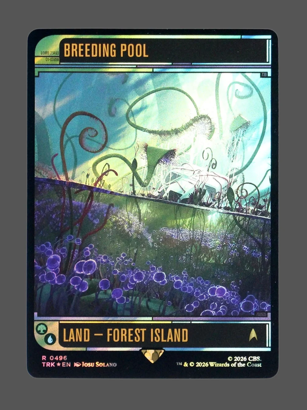 breeding-pool-496-surgefoil.webp Breeding Pool Surge Foil MTG proxy card from Star Trek #496