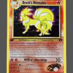 Brock’s Ninetales Regular Pokemon proxy card from Gym Challenge #3
