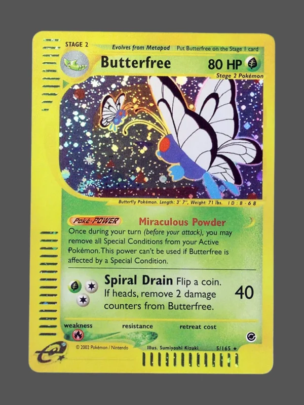 Butterfree Foil Pokemon proxy card from Expedition #5