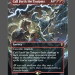Call Forth the Tempest Holo MTG proxy card from The Hobbit Eternal #22