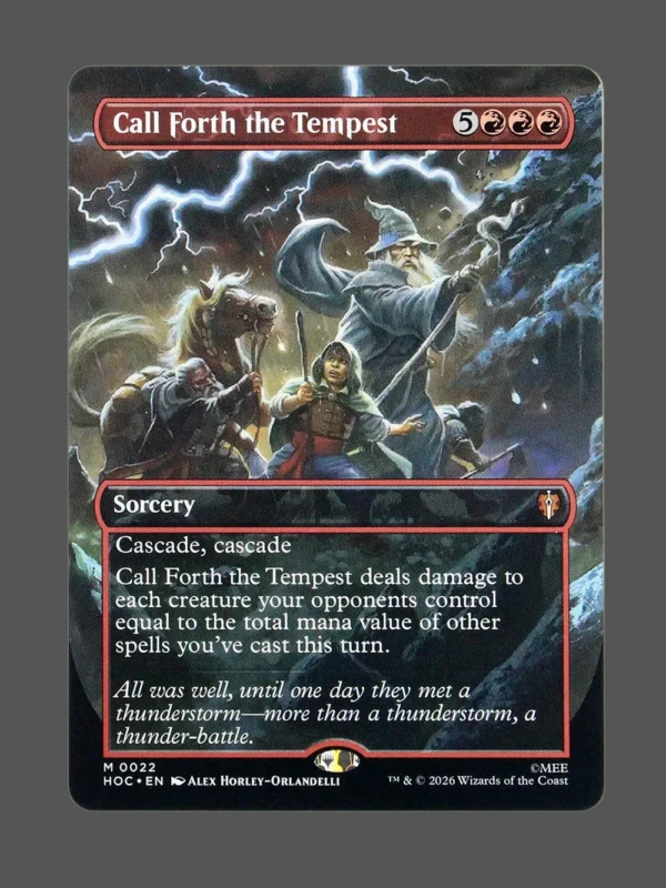 Call Forth the Tempest Holo MTG proxy card from The Hobbit Eternal #22