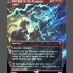 Call Forth the Tempest Surge Foil MTG proxy card from The Hobbit Eternal #62