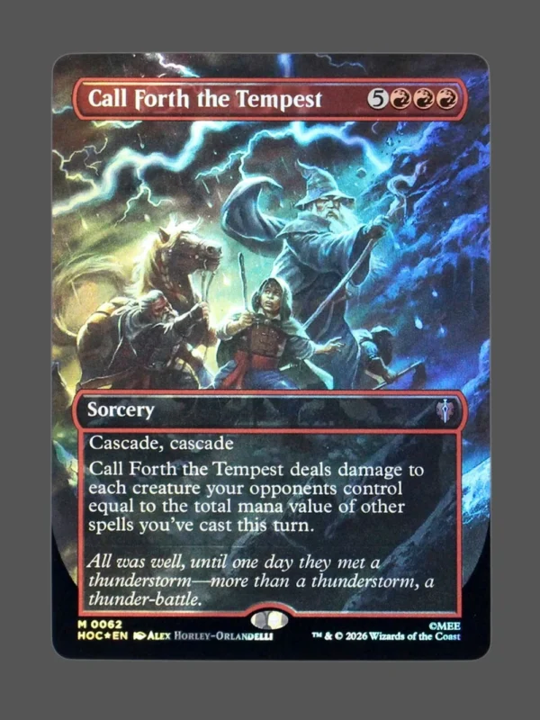 Call Forth the Tempest Surge Foil MTG proxy card from The Hobbit Eternal #62