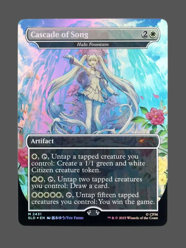 Cascade of Song Foil MTG proxy card from Secret Lair Drop #2431