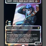 Casey Jones, Back Alley Brute Surge Foil MTG proxy card from Teenage Mutant Ninja Turtles Eternal #90