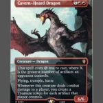 Cavern-Hoard Dragon Holo MTG proxy card from The Hobbit Eternal #23
