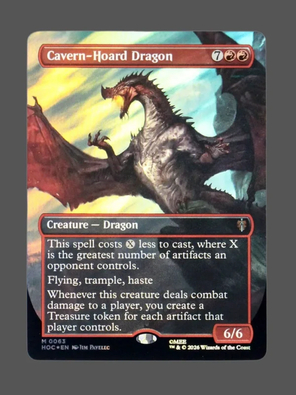 Cavern-Hoard Dragon Surge Foil MTG proxy card from The Hobbit Eternal #63