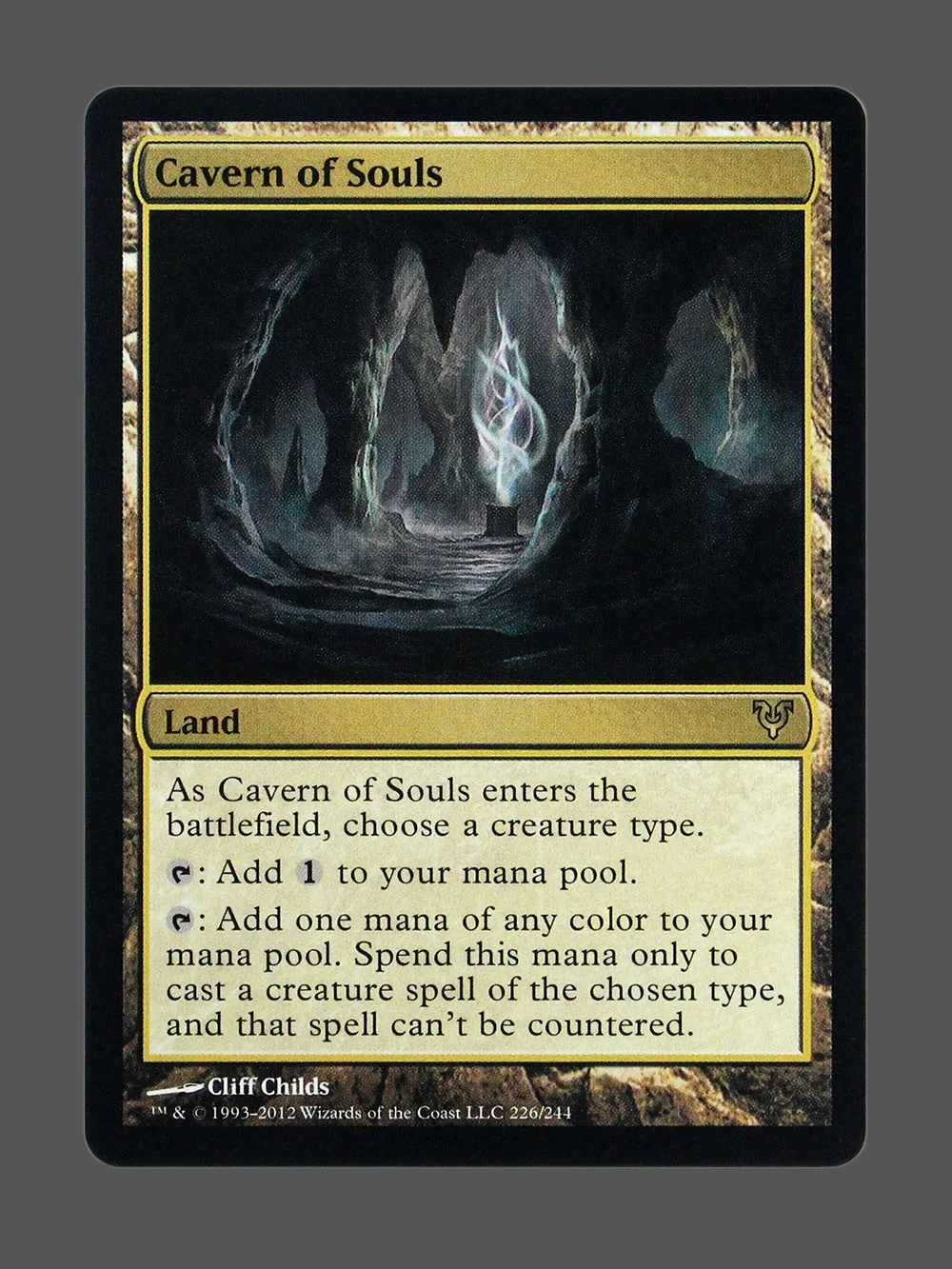 cavern-of-souls-226-holo.webp Cavern of Souls Holo MTG proxy card from Avacyn Restored #226
