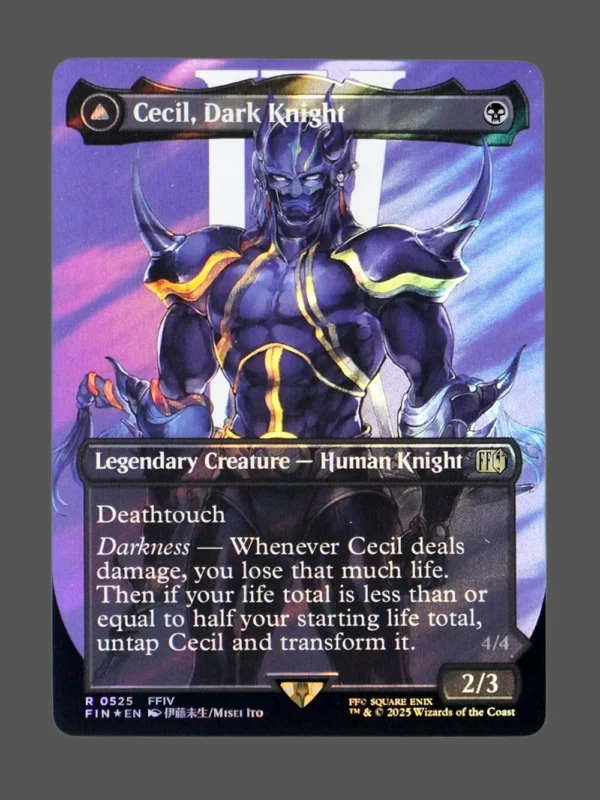 Cecil, Dark Knight/Cecil, Redeemed Paladin Surge Foil MTG proxy card from Final Fantasy #525