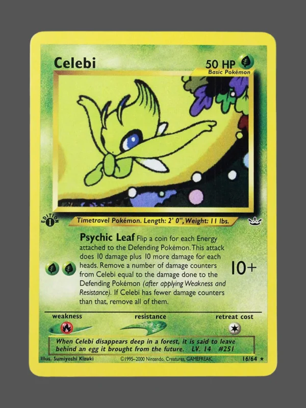 Celebi Regular Pokemon proxy card from Neo Revelation #16
