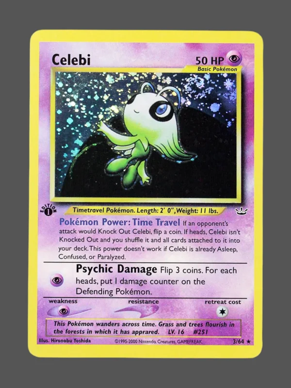 Celebi Regular Pokemon proxy card from Neo Revelation #3
