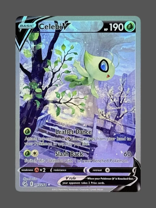 Celebi V Regular Pokemon proxy card from Fusion Strike #245