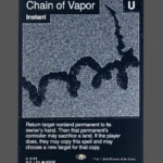 Chain of Vapor Holo MTG proxy card from The Zeta Set #135