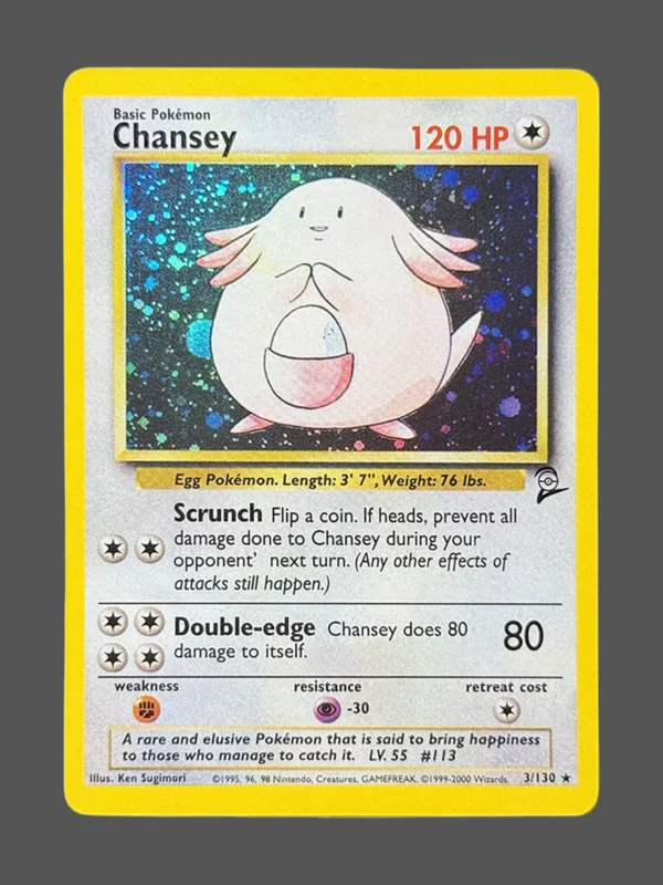 Chansey Regular Pokemon proxy card from Base Set 2 #3