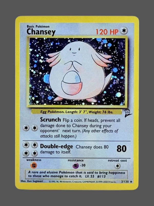 Chansey Regular Pokemon proxy card from Base Set #3