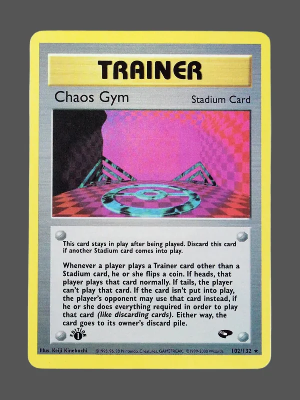 Chaos Gym Regular Pokemon proxy card from Gym Challenge #102