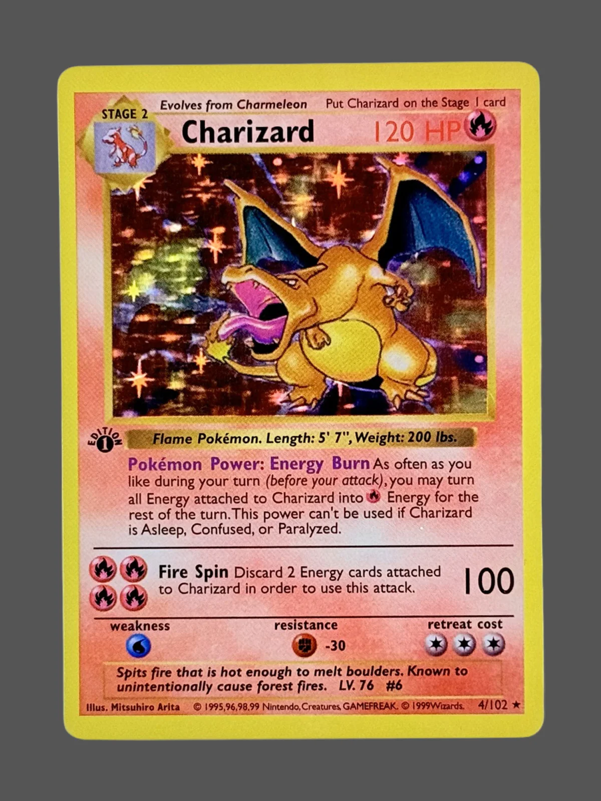 charizard-4-bs-en.webp Charizard Regular Pokemon proxy card from Base Set #4