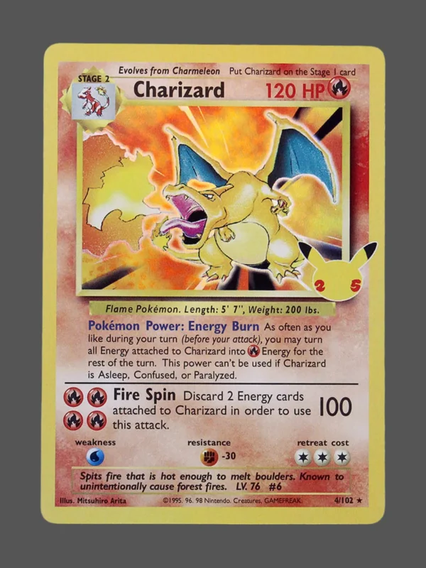 Charizard Regular Pokemon proxy card from Celebrations #4