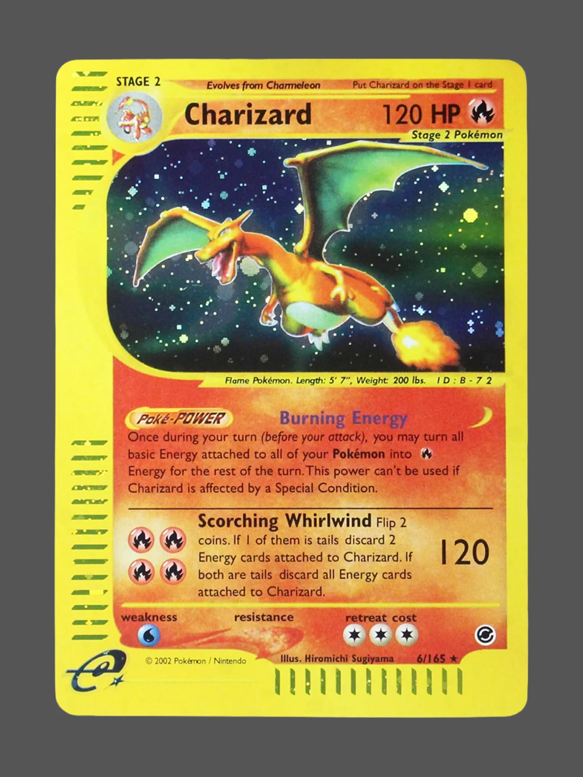 charizard-6-ex-en-gf.webp Charizard Galaxy Foil Pokemon proxy card from Expedition #6