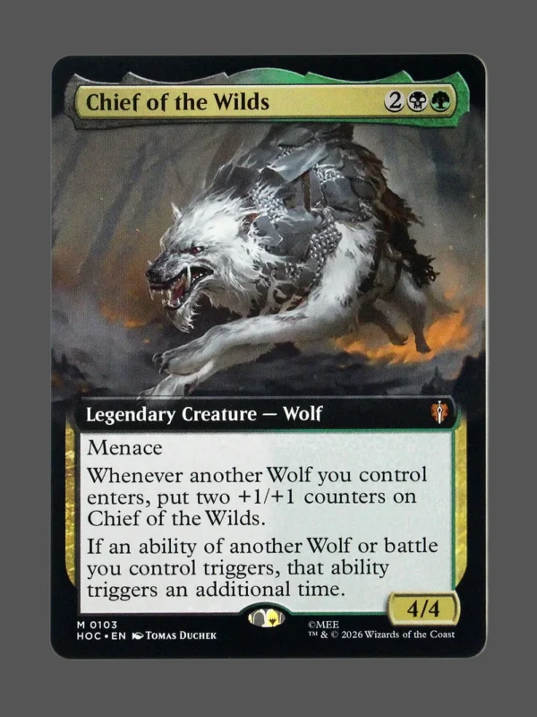 Chief of the Wilds Holo MTG proxy card from The Hobbit Eternal #103