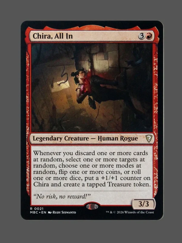 Chira, All In Holo MTG proxy card from Mystery Booster Commander Edition #21