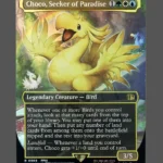 Choco, Seeker of Paradise Chocobotrack Foil MTG proxy card from Final Fantasy #569