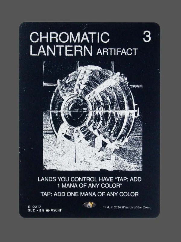 Chromatic Lantern Holo MTG proxy card from The Zeta Set #217