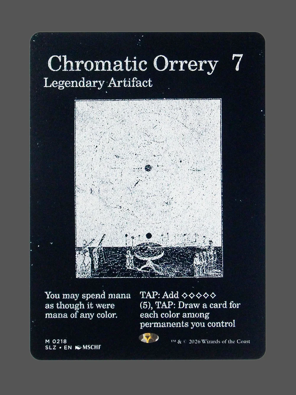 chromatic-orrery-218.webp Chromatic Orrery Holo MTG proxy card from The Zeta Set #218
