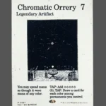 Chromatic Orrery Holo MTG proxy card from The Zeta Set #97
