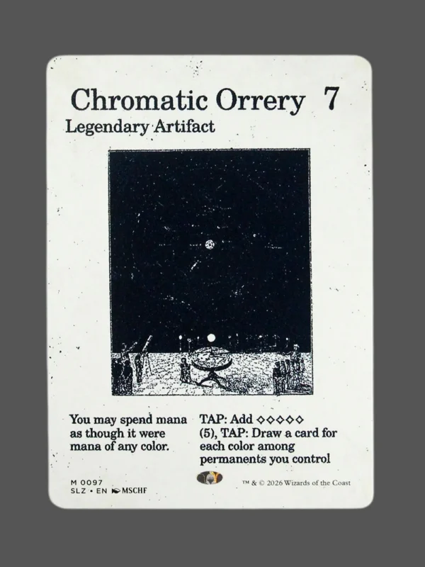 Chromatic Orrery Holo MTG proxy card from The Zeta Set #97
