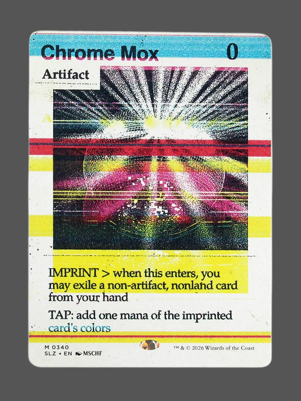 chrome-mox-340.webp Chrome Mox Holo MTG proxy card from The Zeta Set #340