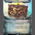 Chronicle of Victory Foil MTG proxy card from Lorwyn Eclipsed #346