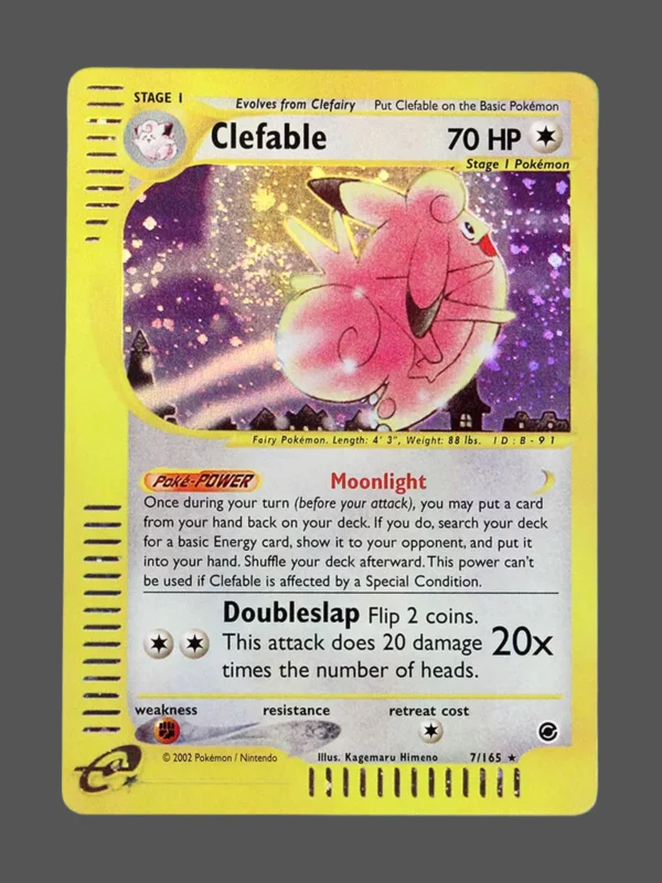 Clefable Regular Pokemon proxy card from Expedition #7
