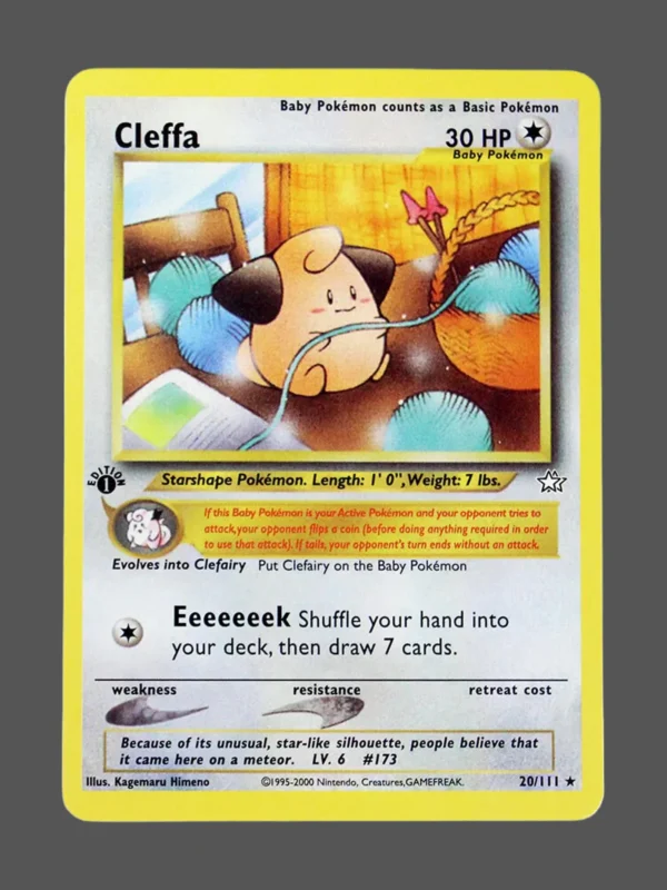 Cleffa Regular Pokemon proxy card from Neo Genesis #20