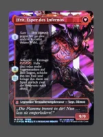 Clive, Ifrit's Dominant/Ifrit, Warden of Inferno Surge Foil MTG proxy card from Final Fantasy #530