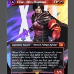 Clive, Ifrit's Dominant/Ifrit, Warden of Inferno Surge Foil MTG proxy card from Final Fantasy #530