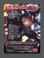 Clive, Ifrit's Dominant/Ifrit, Warden of Inferno Surge Foil MTG proxy card from Final Fantasy #530