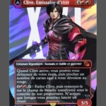 Clive, Ifrit's Dominant/Ifrit, Warden of Inferno Surge Foil MTG proxy card from Final Fantasy #530