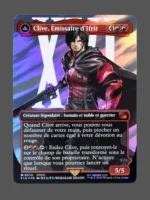 Clive, Ifrit's Dominant/Ifrit, Warden of Inferno Surge Foil MTG proxy card from Final Fantasy #530