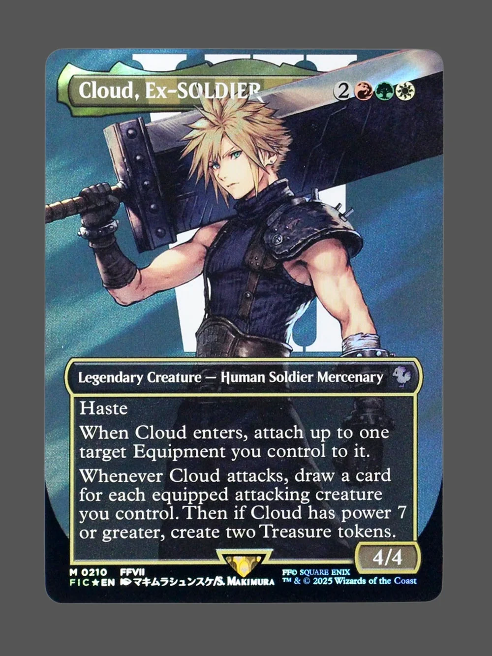 cloud-ex-soldier-210-surgefoil.webp Cloud, Ex-SOLDIER Surge Foil MTG proxy card from Final Fantasy Commander #210