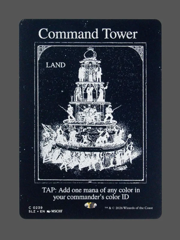 Command Tower Holo MTG proxy card from The Zeta Set #239