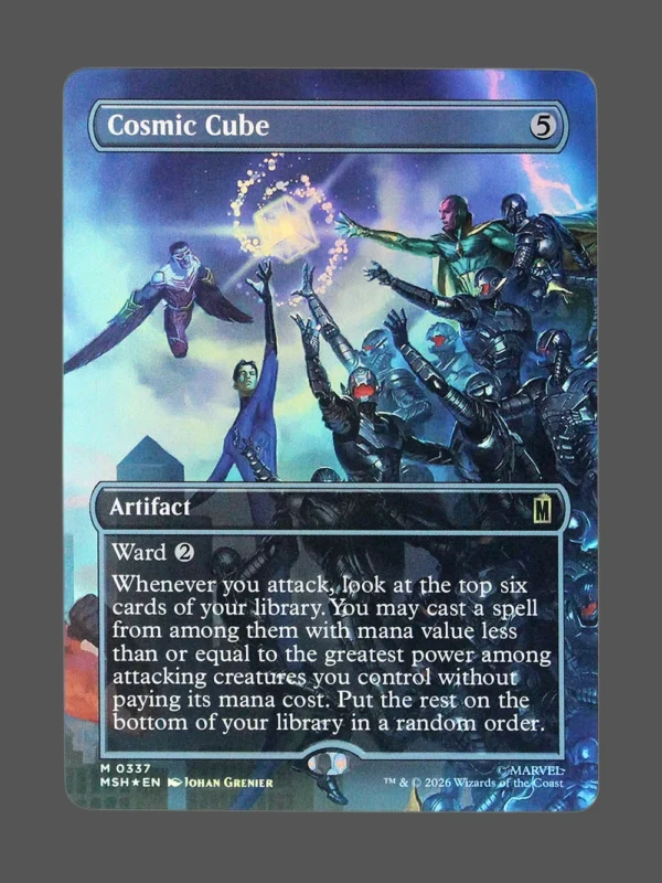 Cosmic Cube Foil MTG proxy card from Marvel Super Heroes #337