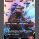 Craterclaw Colossus Foil MTG proxy card from Reality Fracture #327